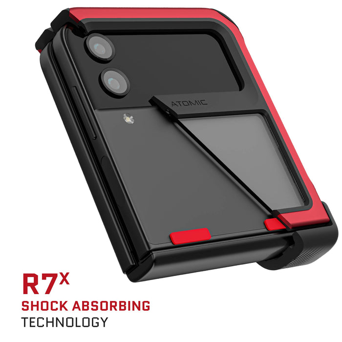 Samsung Galaxy Z Flip4 Case Red Metal