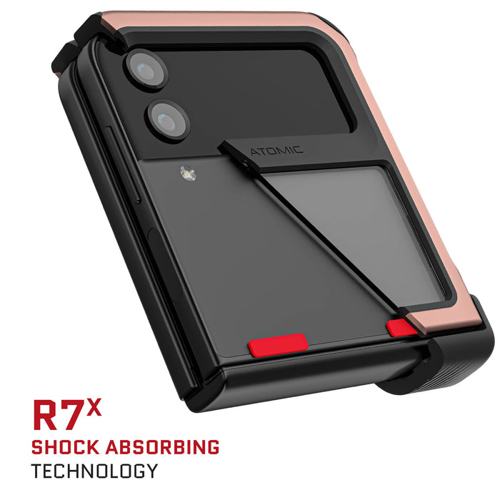 Galaxy Z Flip 4 Case Pink Metal