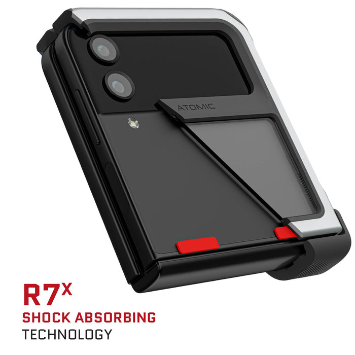 Samsung Galaxy Z Flip 4 Case Silver Clear