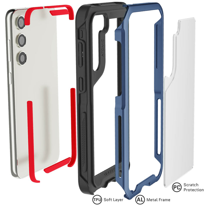 Samsung Galaxy S23 Plus Case Blue Metal