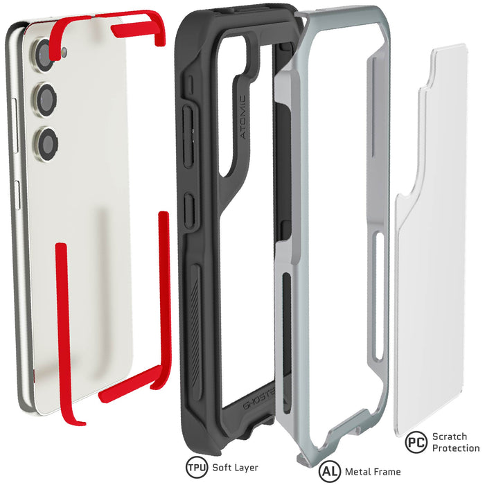 Samsung Galaxy S23 Case Silver Cover