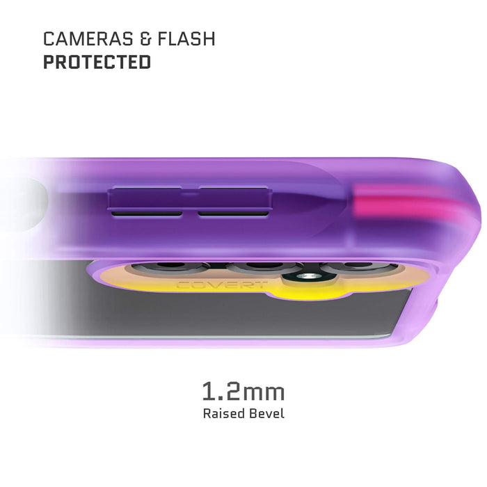 phone case galaxy a13 clear purple