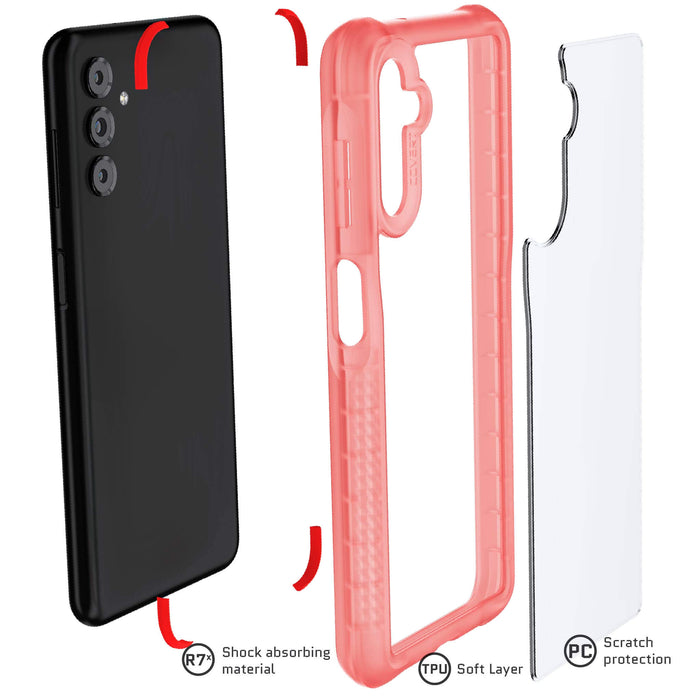 samsung a13 5g case clear pink