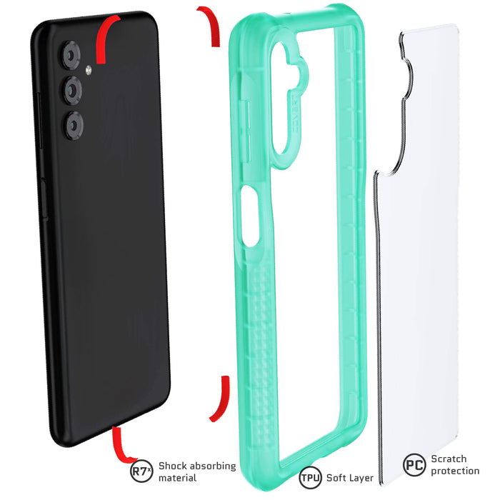 galaxya13 case clear teal