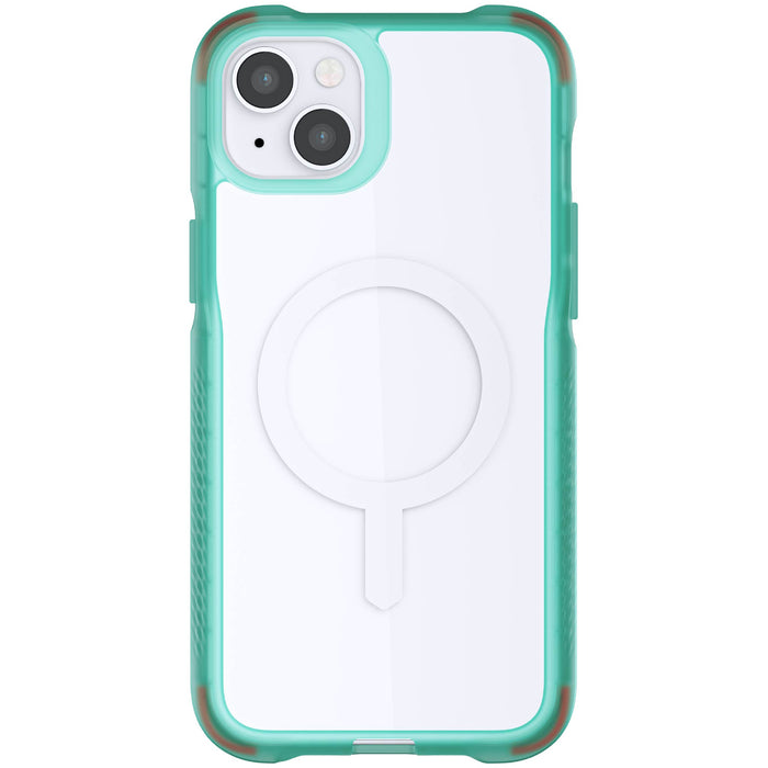 iPhone 14 Plus Teal Case Clear MagSafe