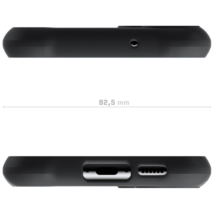 S23 Plus Black Case Clear