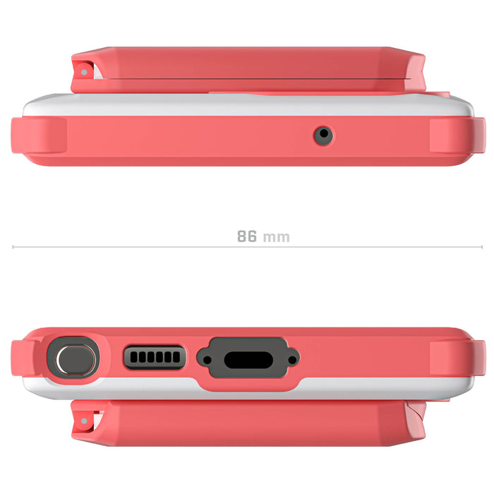 Pink S23 Ultra Wallet Case Magnetic Credit Card Holder
