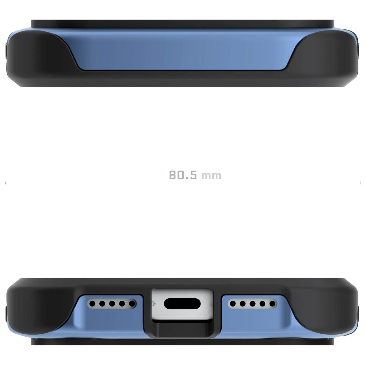iPhone 18 Pro Case Blue MagSafe Aluminum Metal Bumper Clear Protective Phone Cover