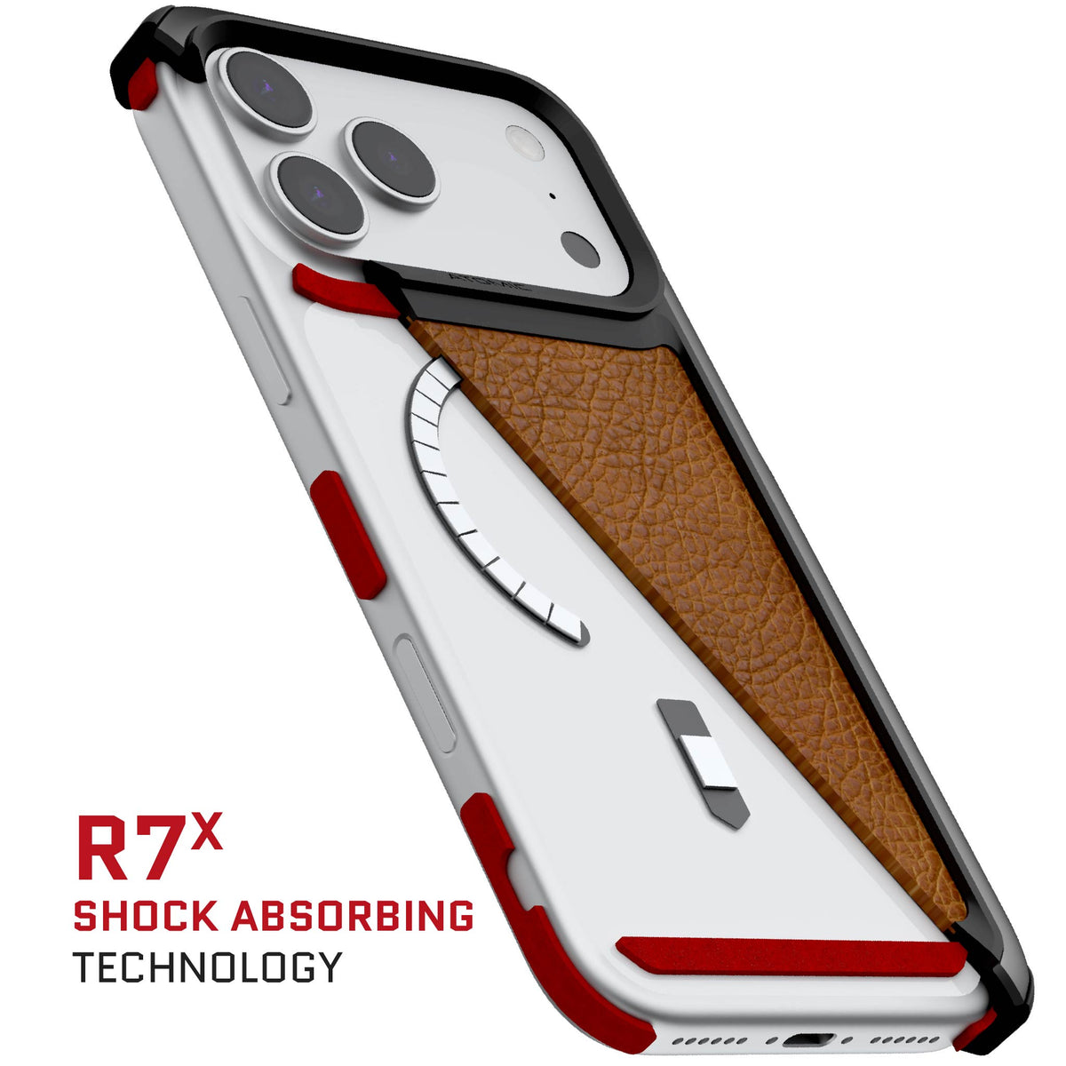 Apple iPhone 18 Pro Max Case Brown Leather Metal Aluminum MagSafe Protective Phone Cover