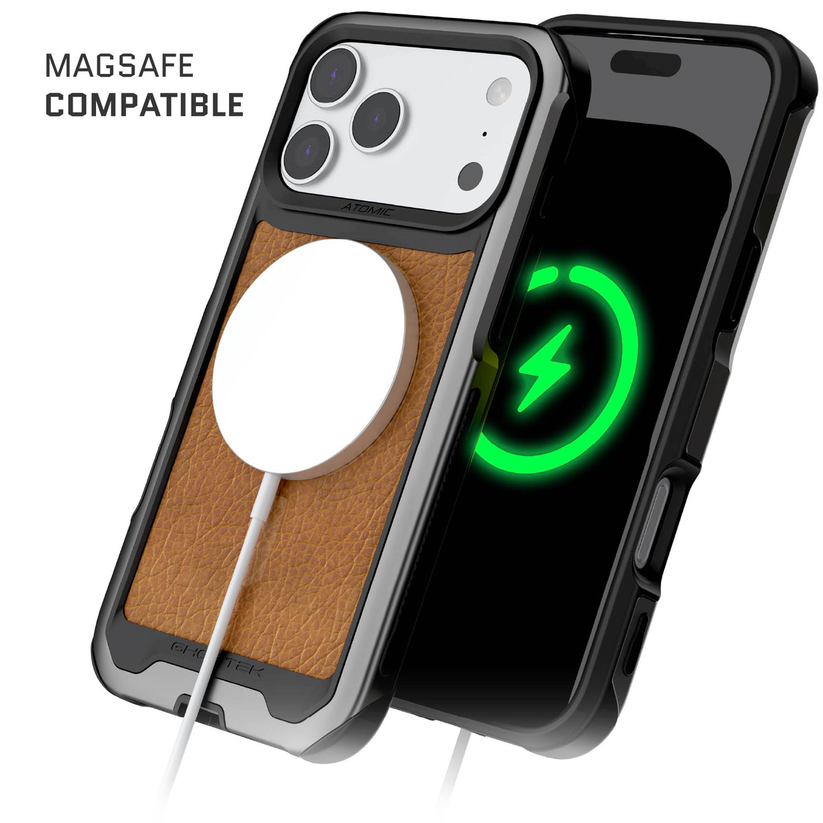 Apple iPhone 18 Pro Max Case Brown Leather Metal Aluminum MagSafe Protective Phone Cover