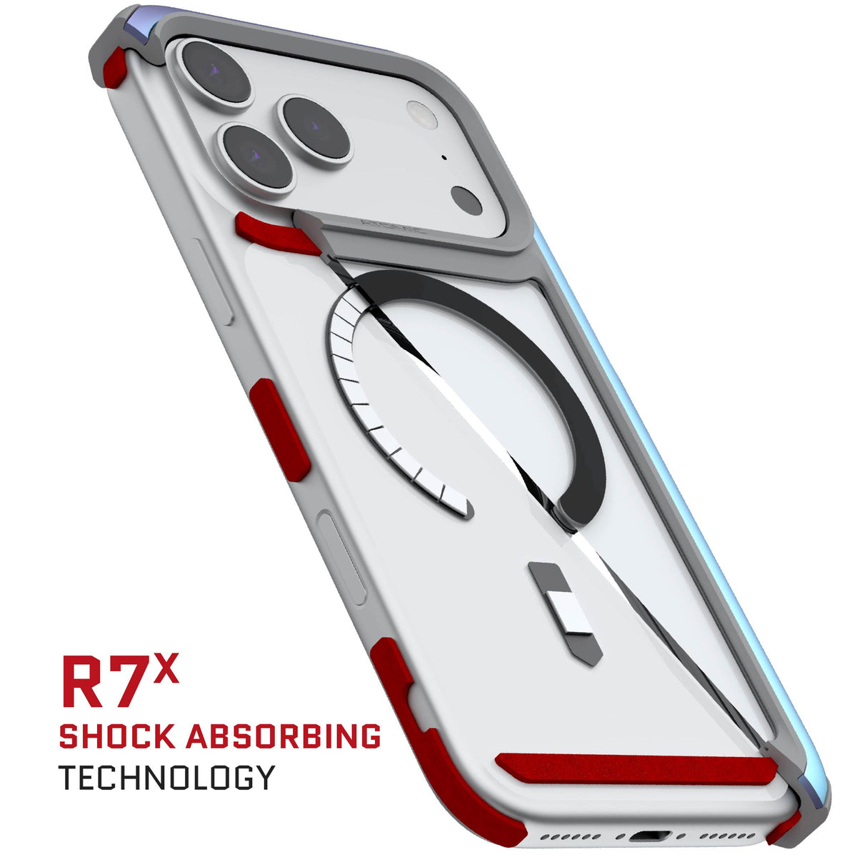 Apple iPhone 18 Pro Max Case Clear Prismatic Metal Aluminum MagSafe Protective Phone Cover