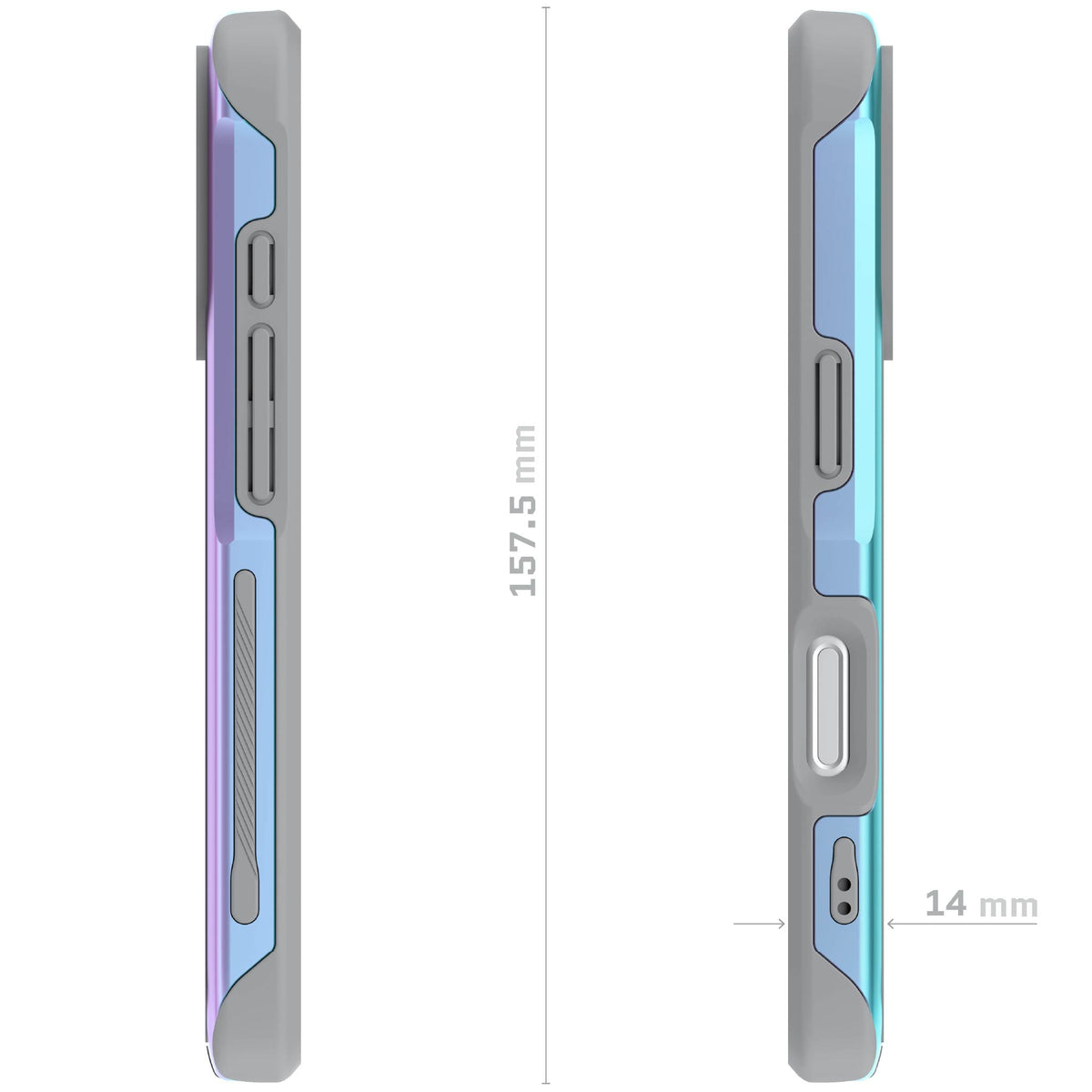 Apple iPhone 18 Pro Case Prismatic MagSafe Aluminum Metal Bumper Clear Protective Phone Cover