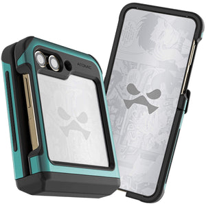 
                                Galaxy Flip 5 Protective Clear Aluminum Cases — ATOMIC slim