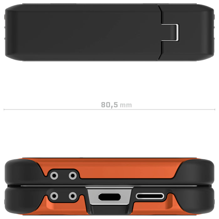 Orange Samsung Flip 6 Case with Kickstand