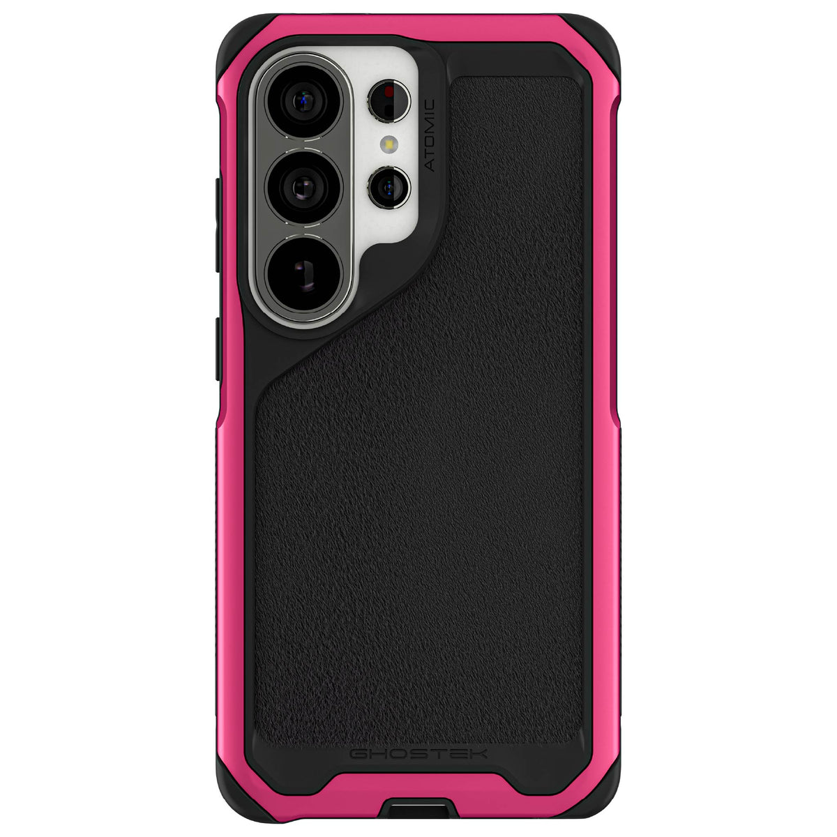 Galaxy S26 Ultra Case Clear Metal MagSafe Pink