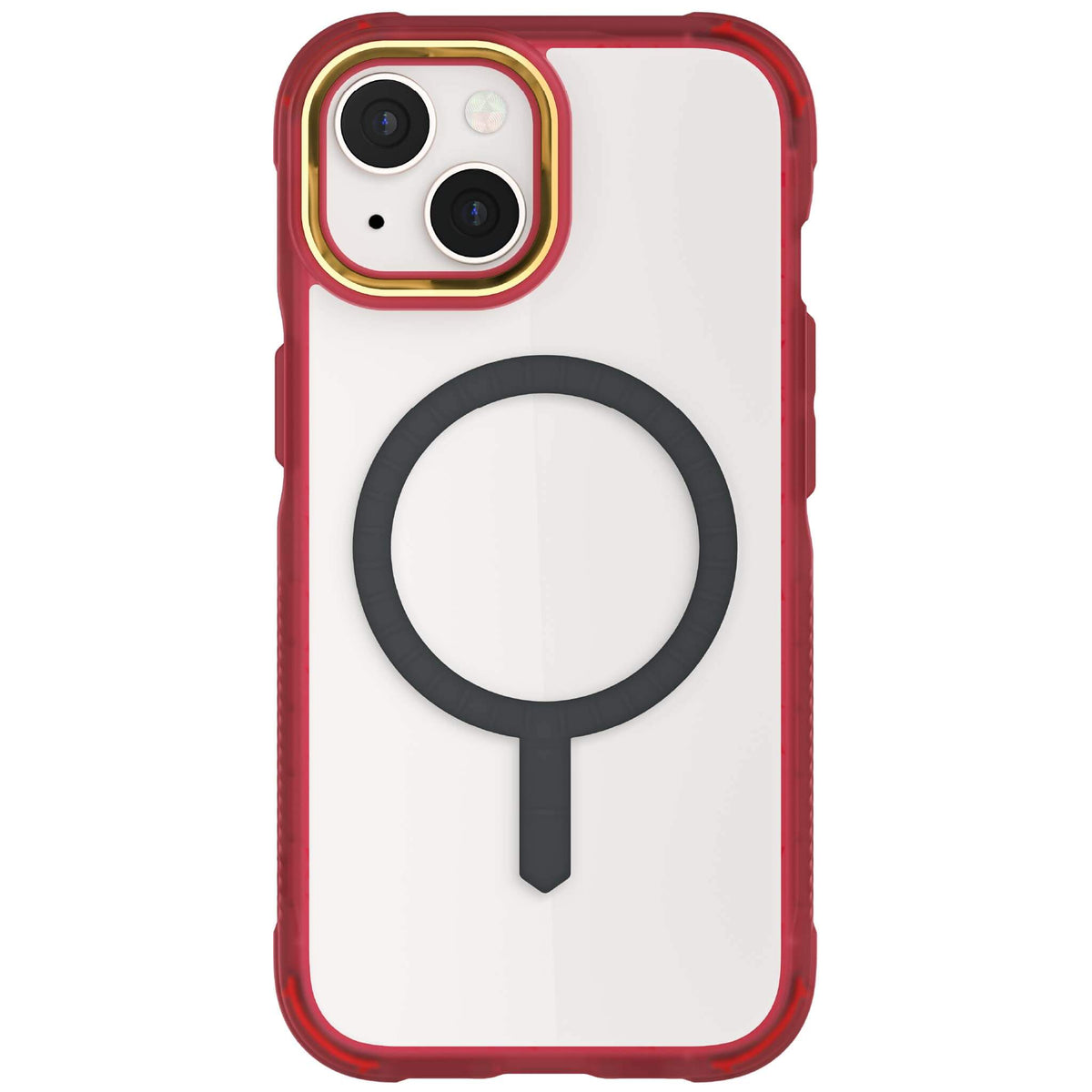 Red Apple iPhone 15 Case Clear Gel MagSafe