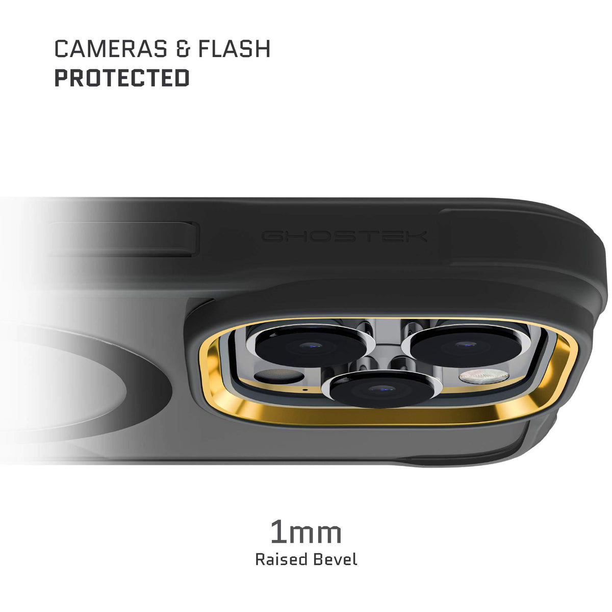 iPhone 15 Pro Max Case Black Clear MagSafe