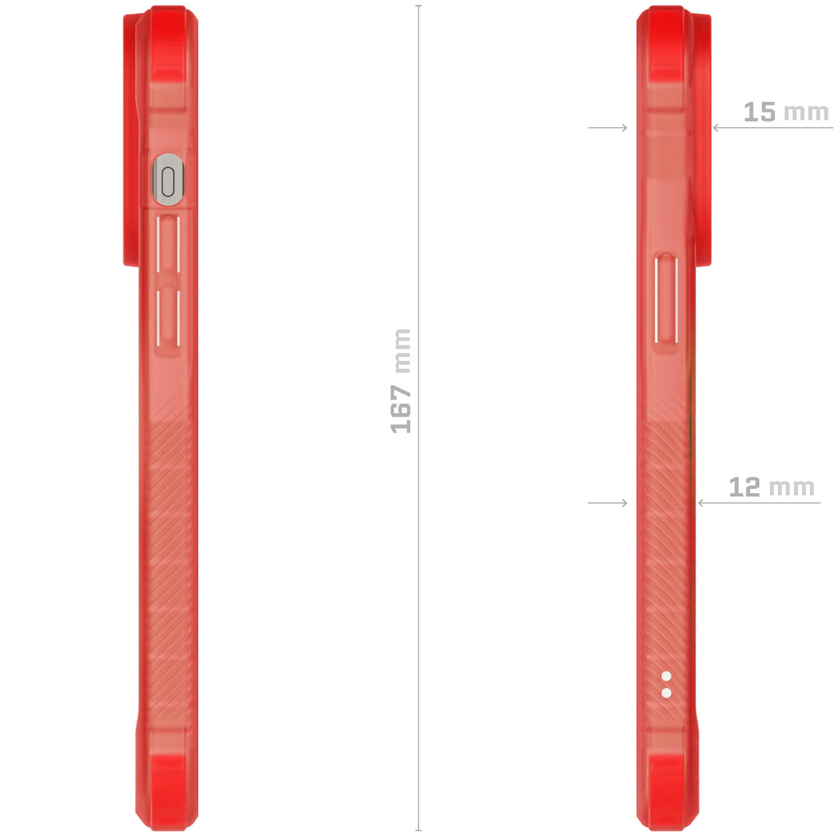 Clear Apple iPhone 15 Pro Phone Case Pink MagSafe Magnetic