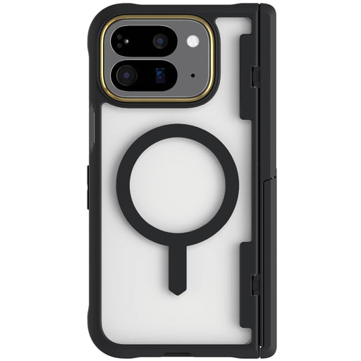 Google Pixel 10 Pro Fold Phone Case Black MagSafe Magnetic Kickstand Protective Phone Cover