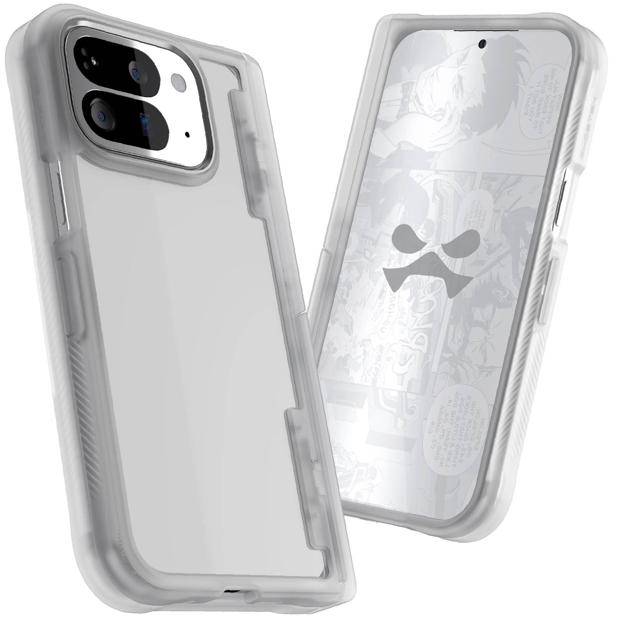 Google Pixel 10 Pro Fold Case Clear Matte Protective Phone Cover Kickstand Hinge Protection Shockproof Slim