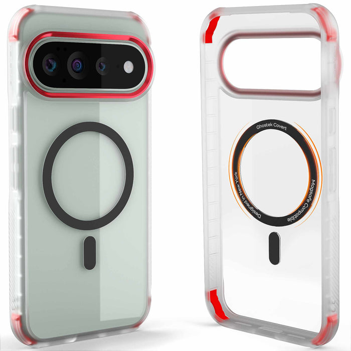 Pixel 11 Pro XL Case Clear MagSafe Magnetic Ring Protective Phone Cover Matte