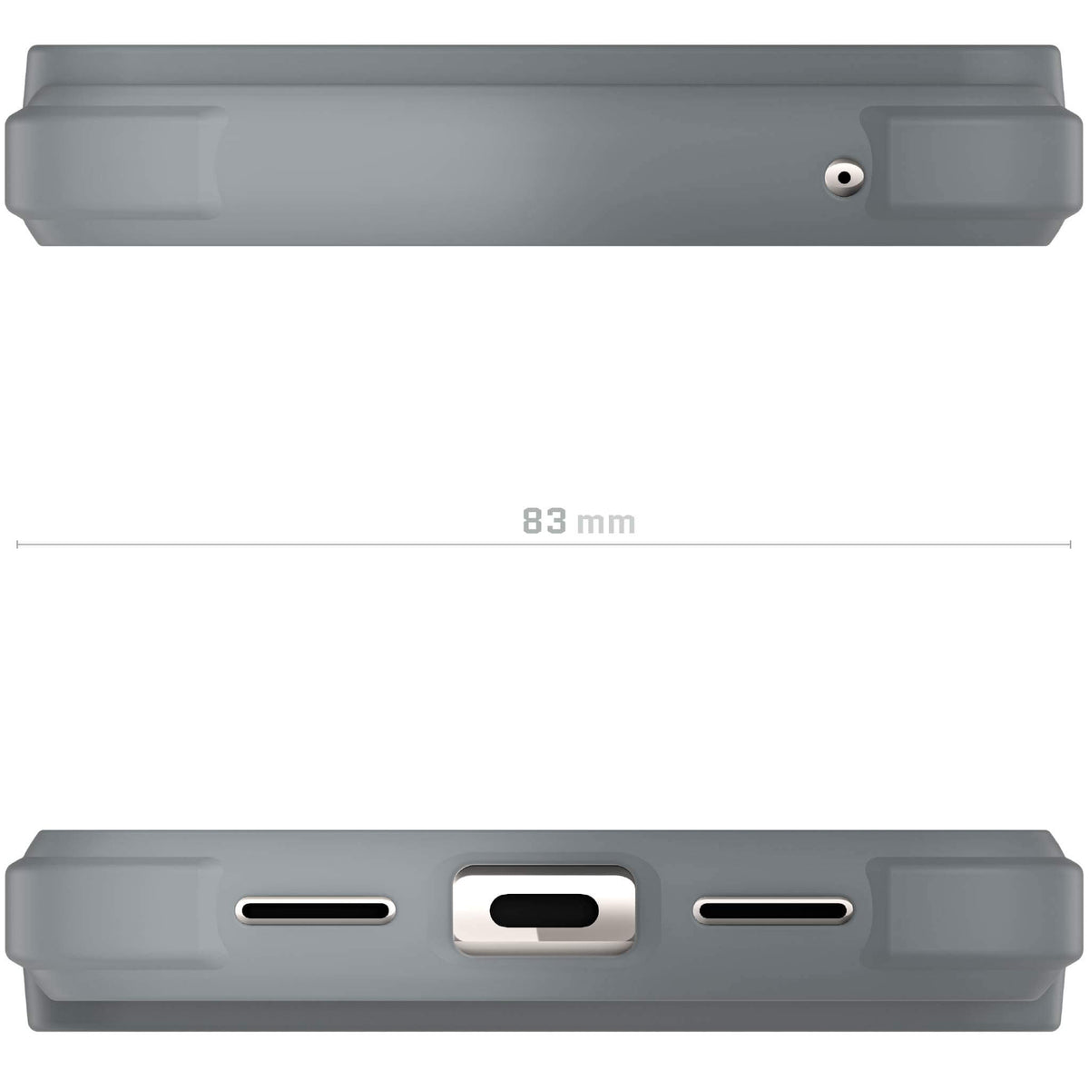 Gray Pixel 8 Pro Case Clear