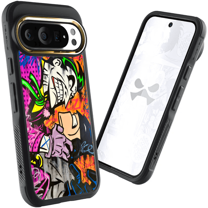 Pixel 9 Pro Joker vs Batman - Spraypaint Case Phone Cover