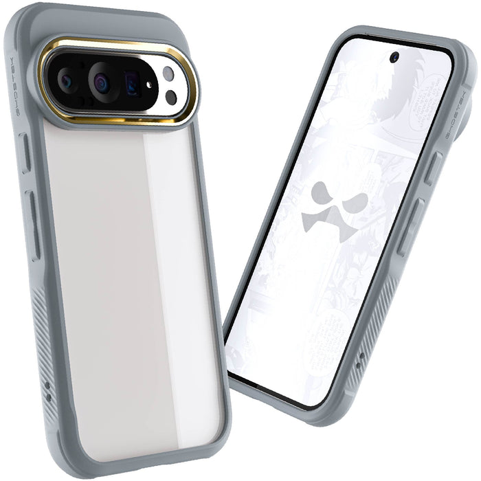 Google Pixel 9 Pro Case Clear Grey Cover