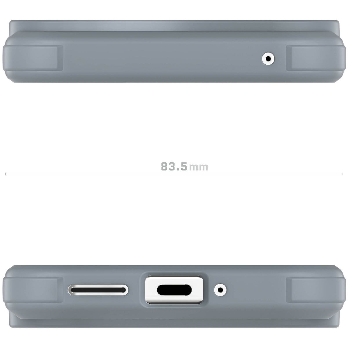 Pixel 9 Pro XL Protective Phone Case Grey Clear Cover Silicone