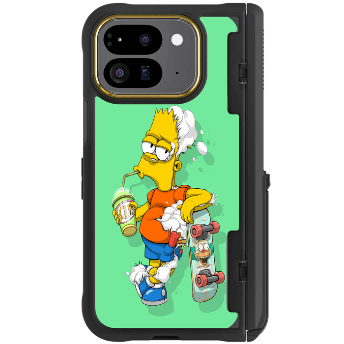 Pixel 9 Pro Fold DECONSTRUCTED BART by Dhani Barragán Artist Artwork Protective Phone Case Limited Edition Collab Cover