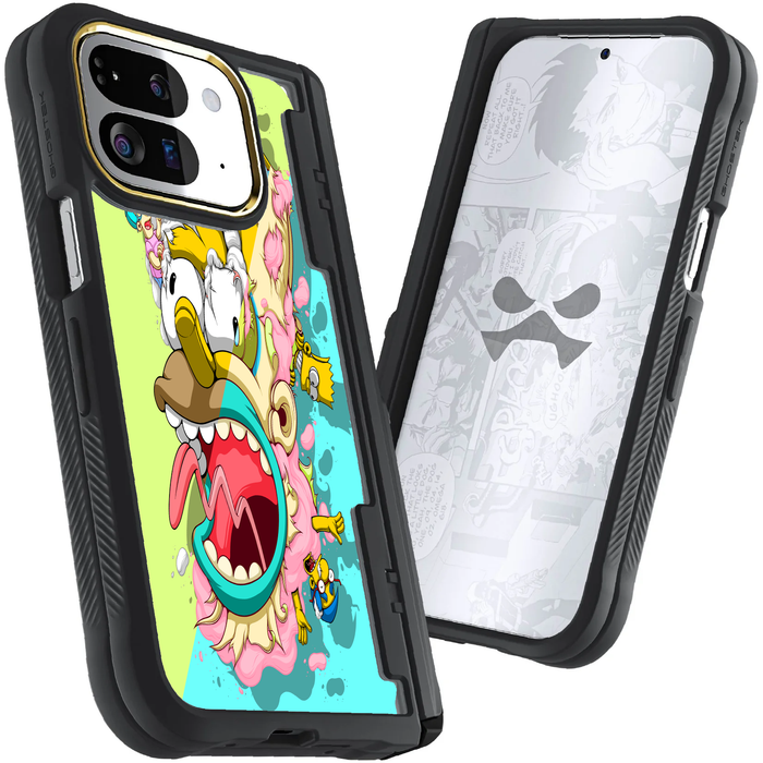 Google Pixel 9 Pro Fold DECONSTRUCTED YINYÁNG by Dhani Barragán Artist Artwork Protective Phone Case Limited Edition Collab Cover