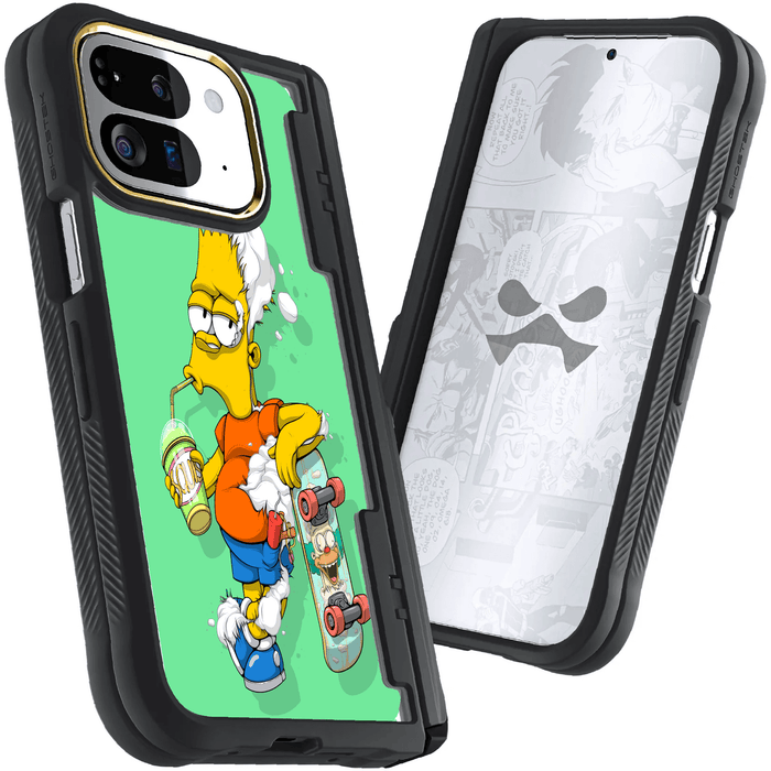 Google Pixel 9 Pro Fold DECONSTRUCTED BART by Dhani Barragán Artist Artwork Protective Phone Case Limited Edition Collab Cover