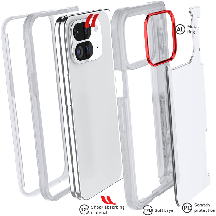 Google Pixel 9 Pro Fold Protective Phone Case Clear