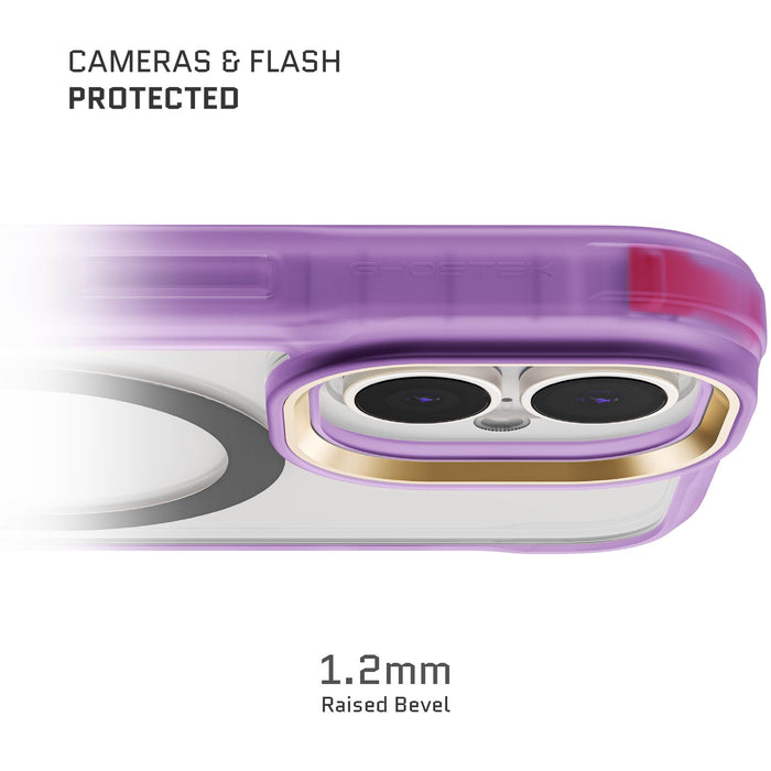 MagSafe Apple iPhone 16 Clear Purple Phone Case