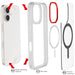 Apple iPhone 16 Clear Protective Phone Case MagSafe