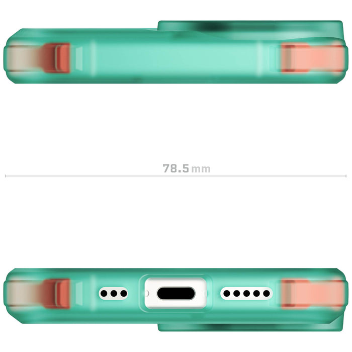 MagSafe Apple iPhone 16 Clear Teal Protective Phone Case