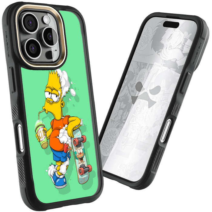 Apple iPhone 16 Pro DECONSTRUCTED BART by Dhani Barragán Artist Artwork Protective Phone Case Limited Edition Collab Cover