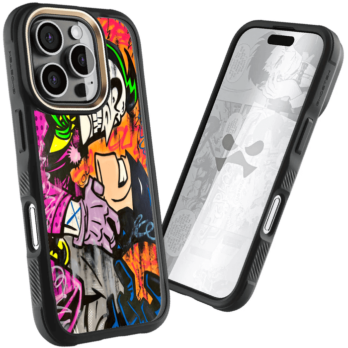 iPhone 16 Pro Joker vs Batman - Spraypaint Case Phone Cover