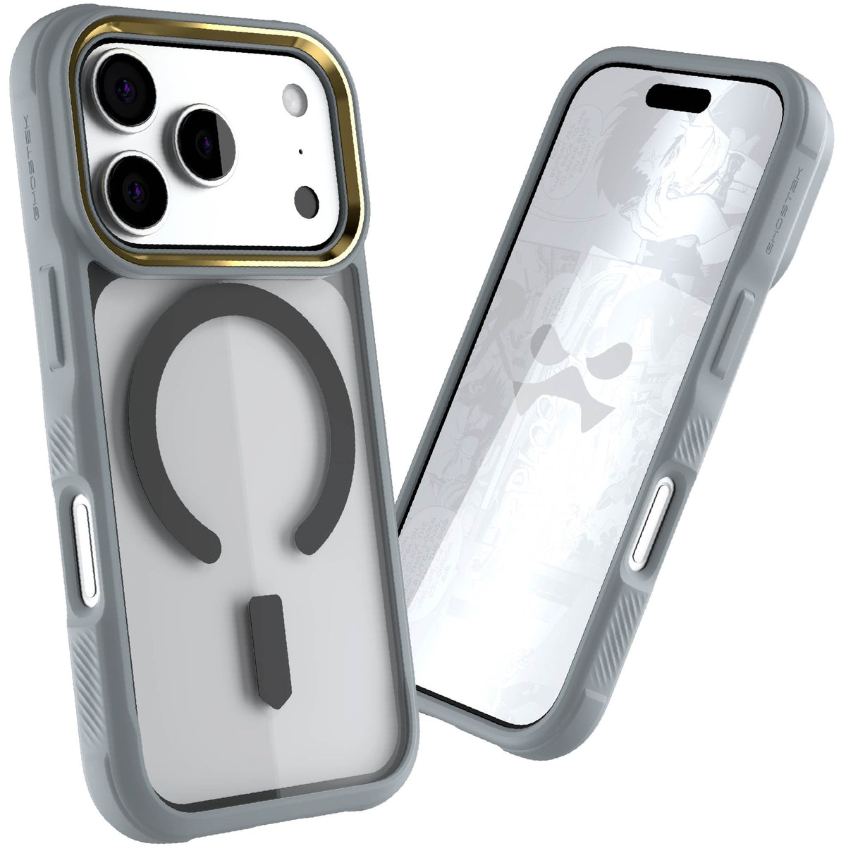 iPhone 18 Pro Case Gray Clear MagSafe Protective Phone Cover Shockproof Magnetic Mag Safe Slim Thin