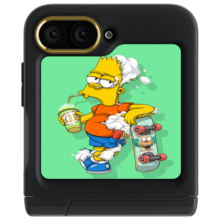 Galaxy Z Flip 6 DECONSTRUCTED BART by Dhani Barragán Artist Artwork Protective Phone Case Limited Edition Collab Cover