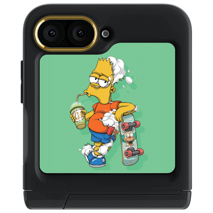 Galaxy Z Flip 6 DECONSTRUCTED BART by Dhani Barragán Artist Artwork Protective Phone Case Limited Edition Collab Cover
