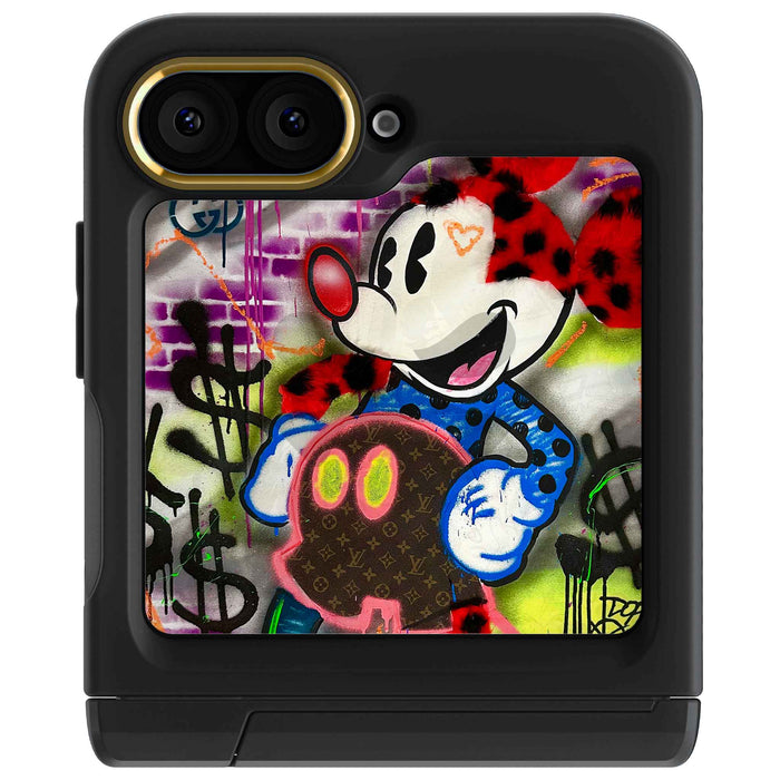 Samsung Galaxy Z Flip 6 Mickey Mouse Plush Fashion Case