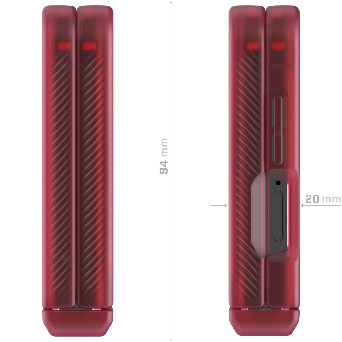 Galaxy Flip 7 Case Red Protective Phone Cover Magnetic MagSafe Kickstand