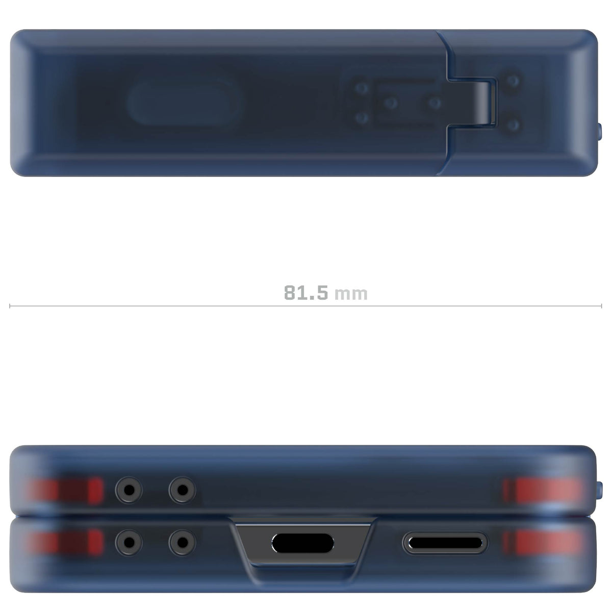 Samsung Galaxy Flip 7 Case Blue Protective Phone Cover Magnetic MagSafe Kickstand