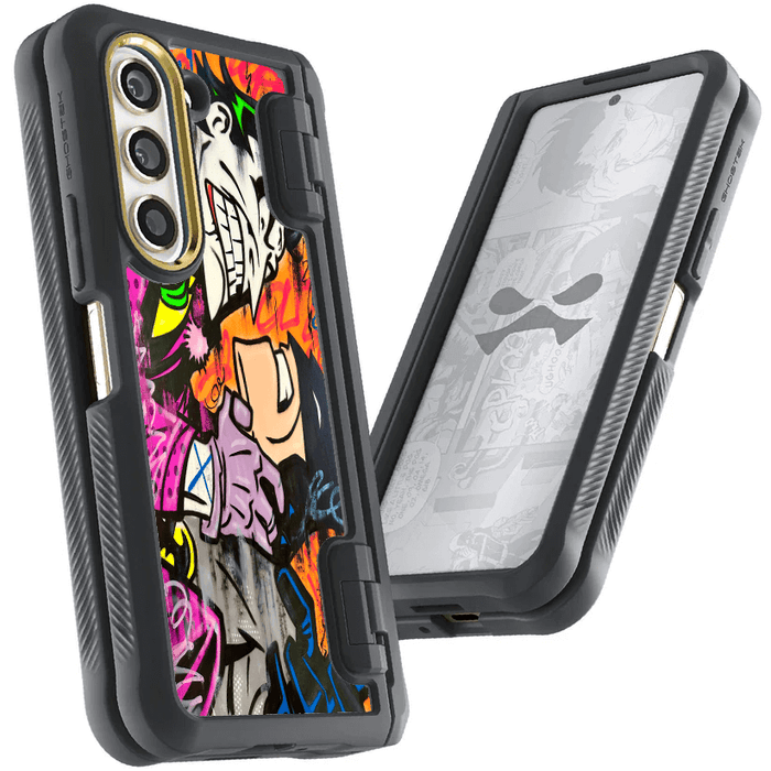 Samsung Galaxy Z Fold 5 Joker vs Batman - Spraypaint Case Phone Cover