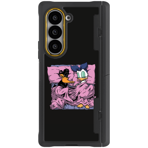 Samsung Galaxy Z Fold 6 Sleeping Together Plastic Edition by RX Strip Artist Artwork Protective Phone Case Limited Edition Collab Cover