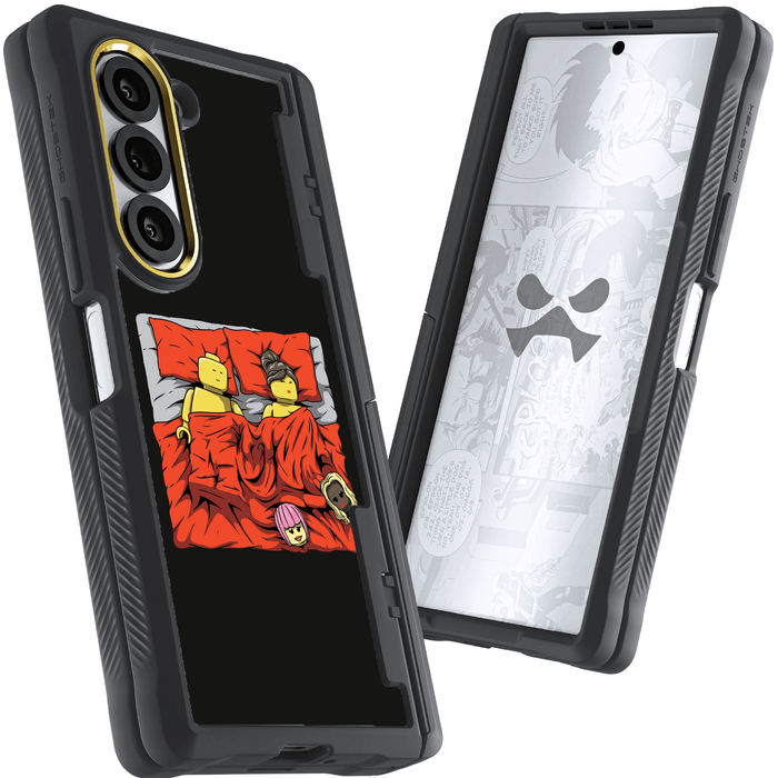Galaxy Z Fold 6 Sleeping Together Brick Edition by RX Strip Artist Artwork Protective Phone Case Limited Edition Collab Cover