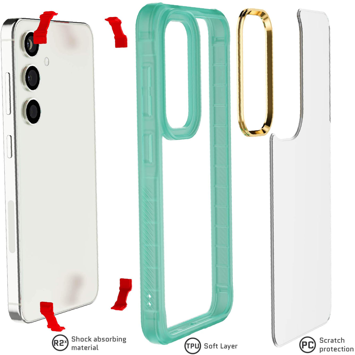 Teal Samsung S24 Case