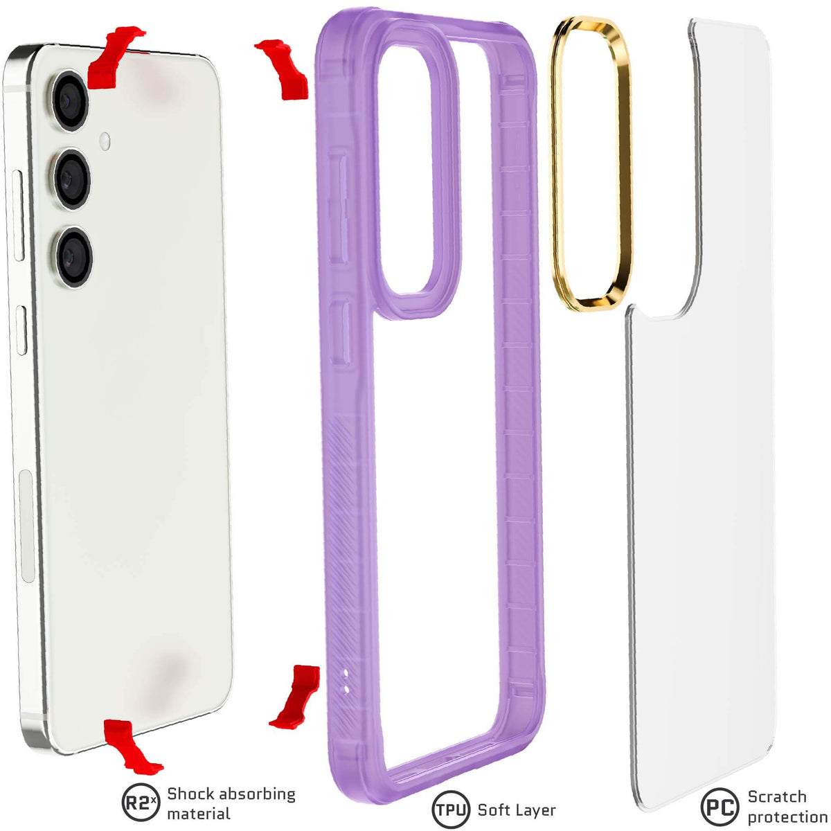 Purple Samsung S24 Plus Case