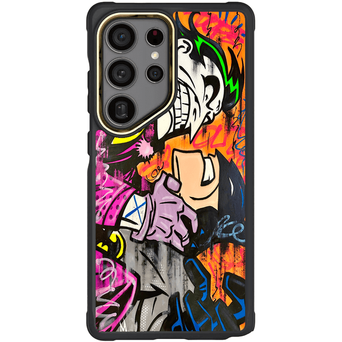 Samsung Galaxy S25 Ultra Joker vs Batman - Spraypaint Case Phone Cover